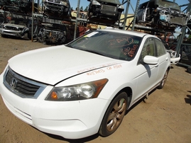 2008 HONDA ACCORD EX-L 4DR WHITE 2.4L AT A17603